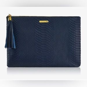 GiGi New York- UBER CLUTCH
Navy Embossed Python Leather